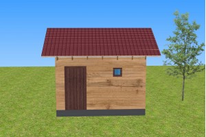 Баня 3х4 м. из бруса 150x200 мм. под усадку 