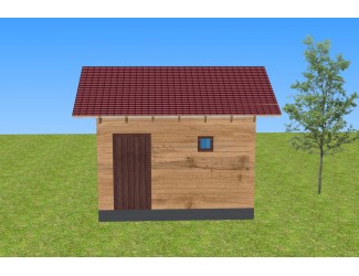 Баня 3х4 м 150x150 мм. из профилированного бруса