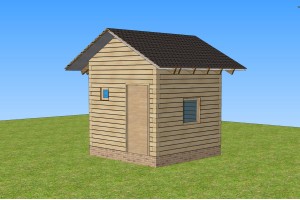 Баня 3х3 м 150x150 мм. под усадку