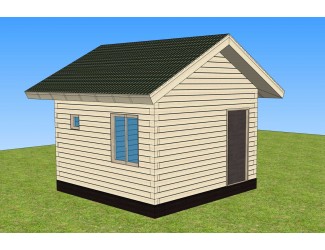 Баня 4х4 м. 150x150 мм. из профилированного бруса
