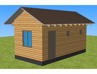 Баня 6х3 м. 150x150 мм. из профилированного бруса 