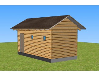 Баня 6х3 м. 150x150 мм. из профилированного бруса 
