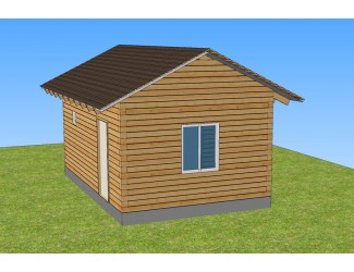 Баня 6х4 м. 150x150 мм. из профилированного бруса