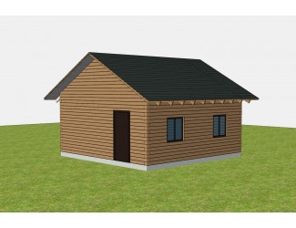 Баня 6х6 м. 150x150 мм. из профилированного бруса