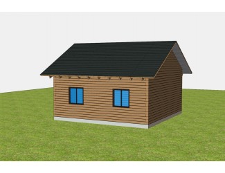 Баня 6х6 м. 150x150 мм. из профилированного бруса