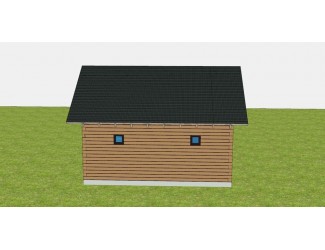 Баня 6х6 м. 150x150 мм. из профилированного бруса