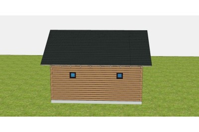 Баня 6х6 м. 150x150 мм. из профилированного бруса