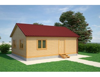 Баня 6х8 м. 150x150 мм. из профилированного бруса 