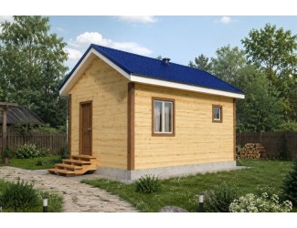 Баня 3х4 м 150x150 мм. из профилированного бруса