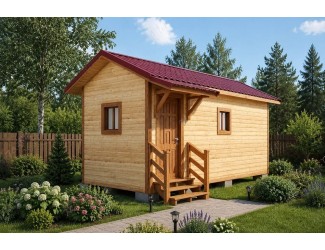 Баня 6х3 м. 150x150 мм. из профилированного бруса 