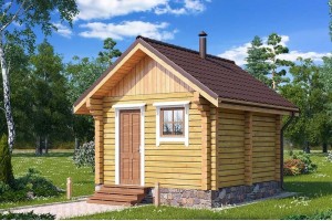 Баня 4х4 м. из бруса 150x200 мм. под усадку