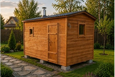 Баня каркасная размер 2×4 м. (2 отделения)