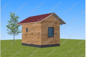 Баня 3х4 м. из бруса 150x200 мм. под усадку 