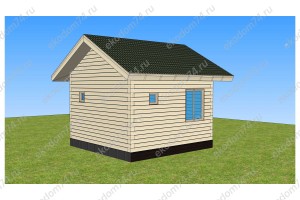 Баня 4х4 м. из бруса 150x200 мм. под усадку