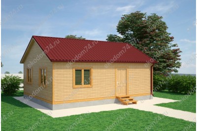 Баня 6х8 м. 150x150 мм. из профилированного бруса 