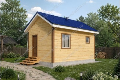 Баня 3х4 м 150x150 мм. из профилированного бруса