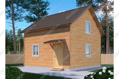 Дом 5х6 м. 150x150 мм. из профилированного бруса