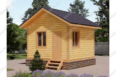 Баня 4х4 м. 150x150 мм. из профилированного бруса