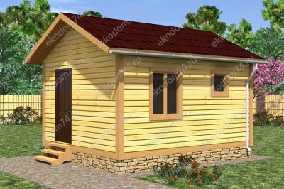 Баня 6х4 м. 150x200 мм. из профилированного бруса