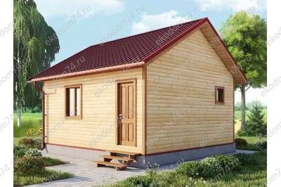 Баня 6х6 м. 150x150 мм. из профилированного бруса